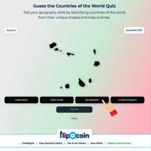 countries of the world quiz