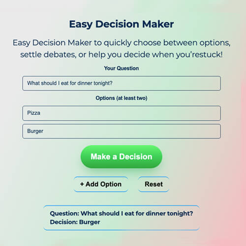 indecisive
