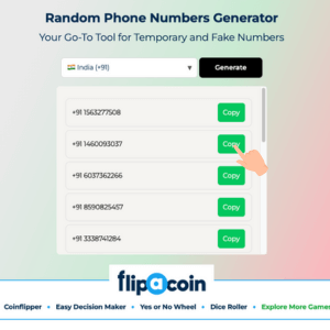 fake phone number