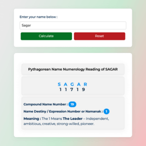 pythagorean numerology calculator